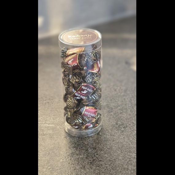 Koker met Cote D'or Chokotoff toffees